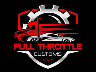 Full Throttle Customs logo design by DreamLogoDesign