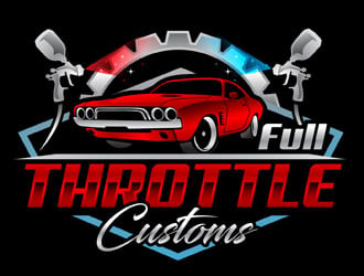 Full Throttle Customs logo design by DreamLogoDesign