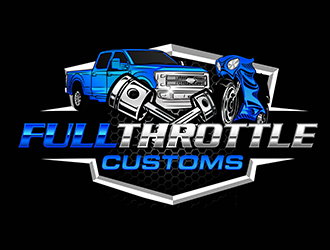 Full Throttle Customs logo design by 3Dlogos