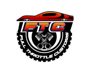 Full Throttle Customs logo design by Suvendu