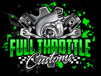 Full Throttle Customs logo design by AamirKhan