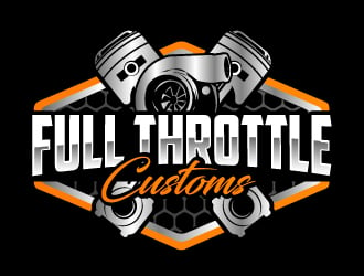 Full Throttle Customs logo design by AamirKhan