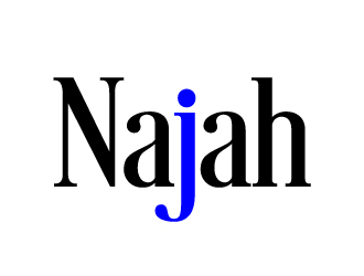 naj or Najah logo design by AamirKhan