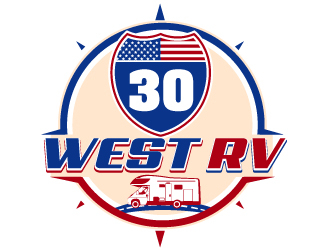 30 West RV  logo design by Suvendu