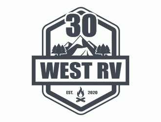 30 West RV  logo design by Bananalicious