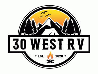 30 West RV  logo design by Bananalicious