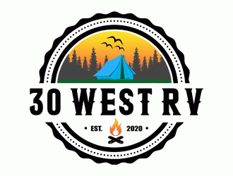 30 West RV  logo design by Bananalicious