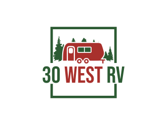 30 West RV  logo design by serprimero