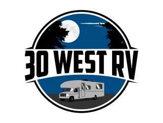 30 West RV  logo design by Kruger