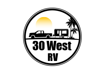 30 West RV  logo design by keylogo