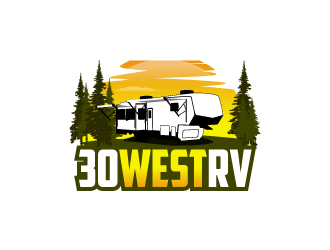 30 West RV  logo design by torresace