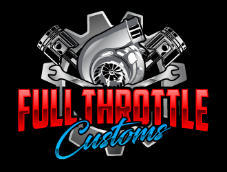 Full Throttle Customs logo design by AamirKhan