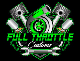 Full Throttle Customs logo design by Suvendu