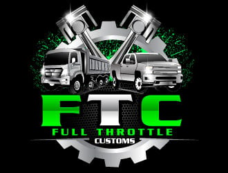 Full Throttle Customs logo design by Suvendu