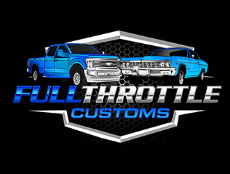 Full Throttle Customs logo design by 3Dlogos