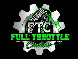 Full Throttle Customs logo design by Suvendu