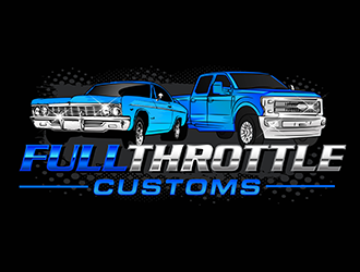 Full Throttle Customs logo design by 3Dlogos