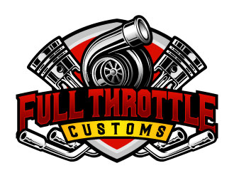 Full Throttle Customs logo design by daywalker