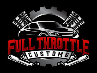 Full Throttle Customs logo design by daywalker