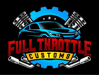 Full Throttle Customs logo design by daywalker