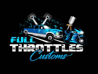 Full Throttle Customs logo design by Suvendu