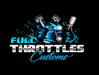 Full Throttle Customs logo design by Suvendu