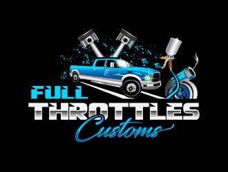 Full Throttle Customs logo design by Suvendu