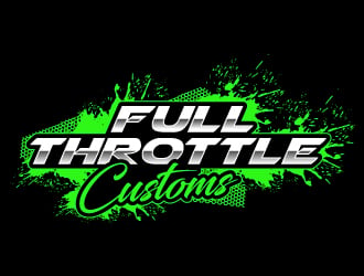 Full Throttle Customs logo design by Suvendu