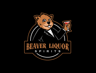 Beaver Liquor Spirits logo design by Gopil