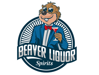 Beaver Liquor Spirits logo design by DreamLogoDesign