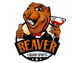 Beaver Liquor Spirits logo design by DreamLogoDesign