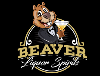 Beaver Liquor Spirits logo design by DreamLogoDesign