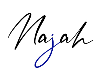 naj or Najah logo design by AamirKhan