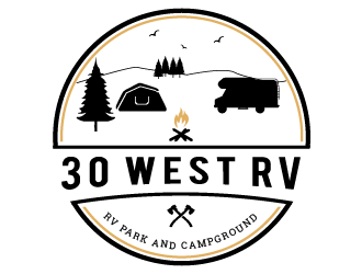 30 West RV  logo design by pollo