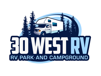 30 West RV  logo design by kunejo