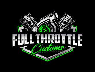 Full Throttle Customs logo design by jaize