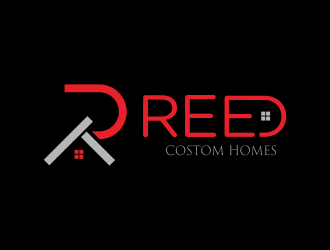 Reed Custom Homes logo design by kevlogo