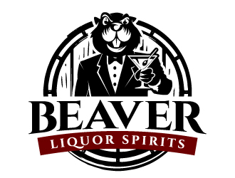 Beaver Liquor Spirits logo design by jaize