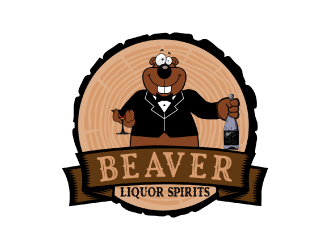 Beaver Liquor Spirits logo design by nona