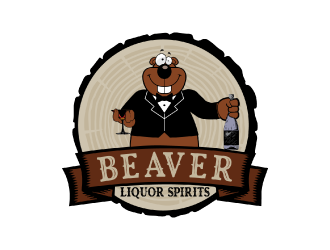 Beaver Liquor Spirits logo design by nona