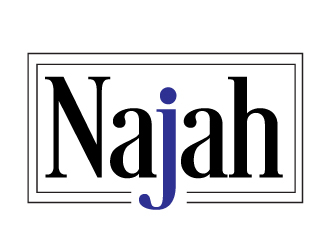 naj or Najah logo design by AamirKhan