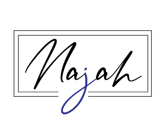 naj or Najah logo design by AamirKhan