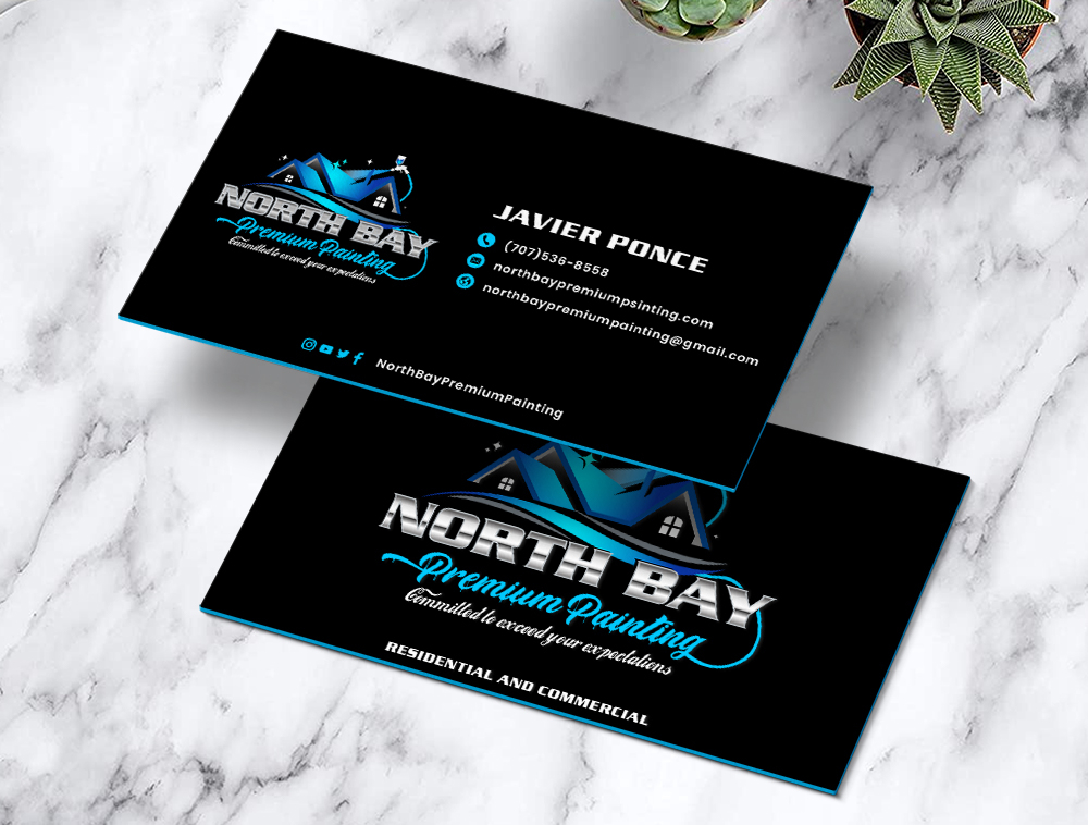 North Bay Premium Painting logo design by Niqnish