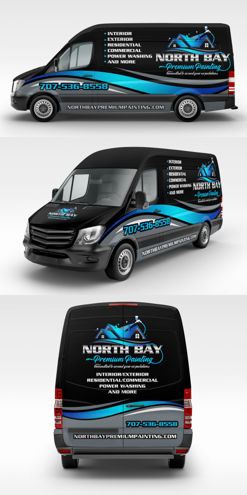 North Bay Premium Painting logo design by Boomstudioz