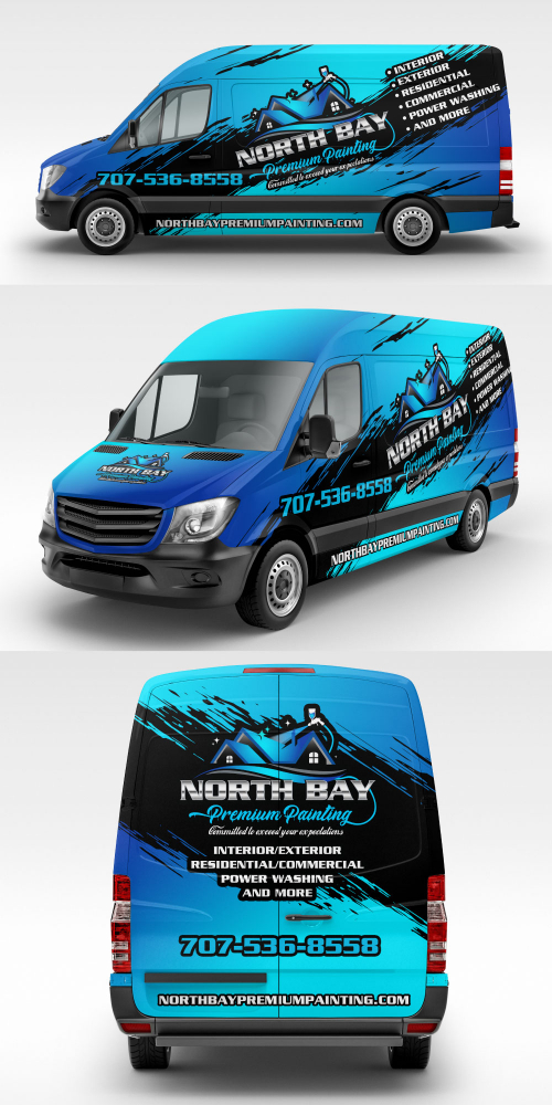 North Bay Premium Painting logo design by Boomstudioz