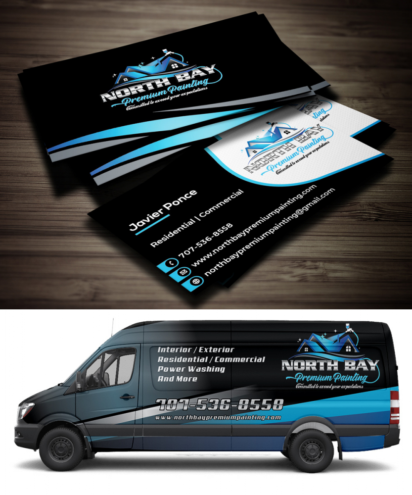 North Bay Premium Painting logo design by rootreeper