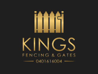 KINGS FENCING & GATES logo design by christabel