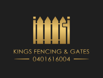 KINGS FENCING & GATES logo design by christabel