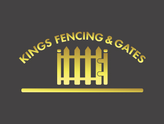 KINGS FENCING & GATES logo design by pilKB