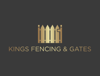 KINGS FENCING & GATES logo design by mukleyRx